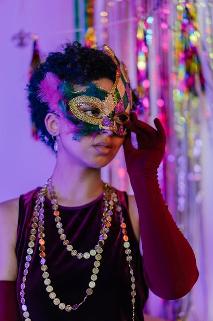Masquerade ball with elegant decorations